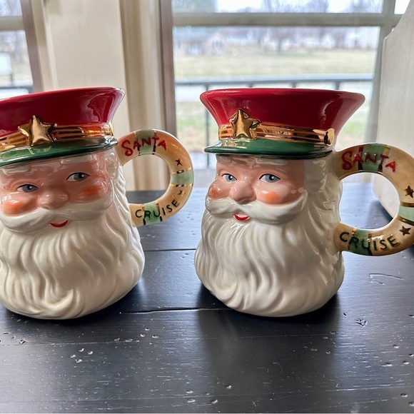 SET-2, VINTAGE, DEPT. 56, SANTA CRUISE TOBY MUGS FROM THE ST. NICK GETAWAY COLL. - Picture 7 of 9